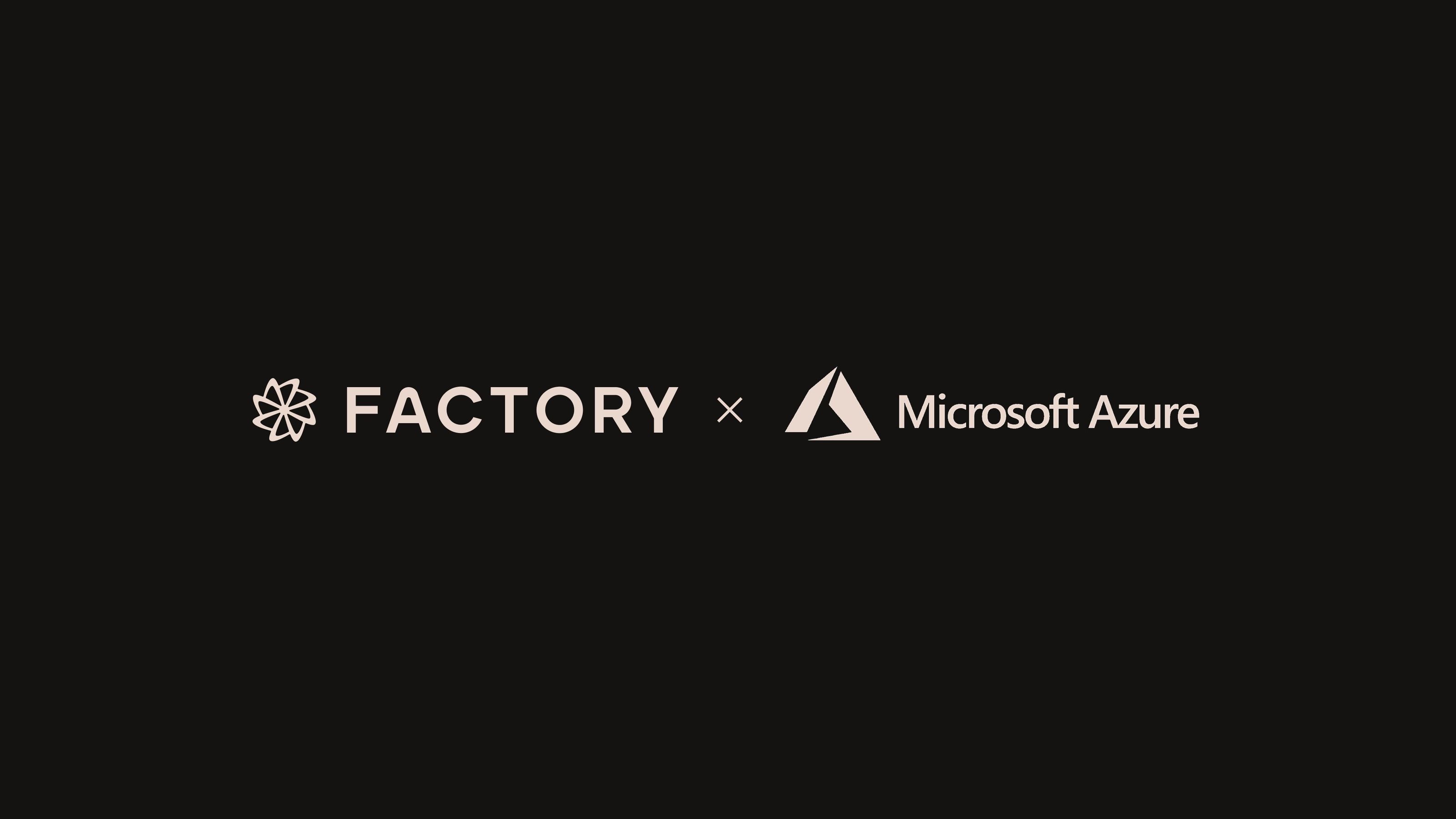 Factory is now available on Microsoft Azure Marketplace