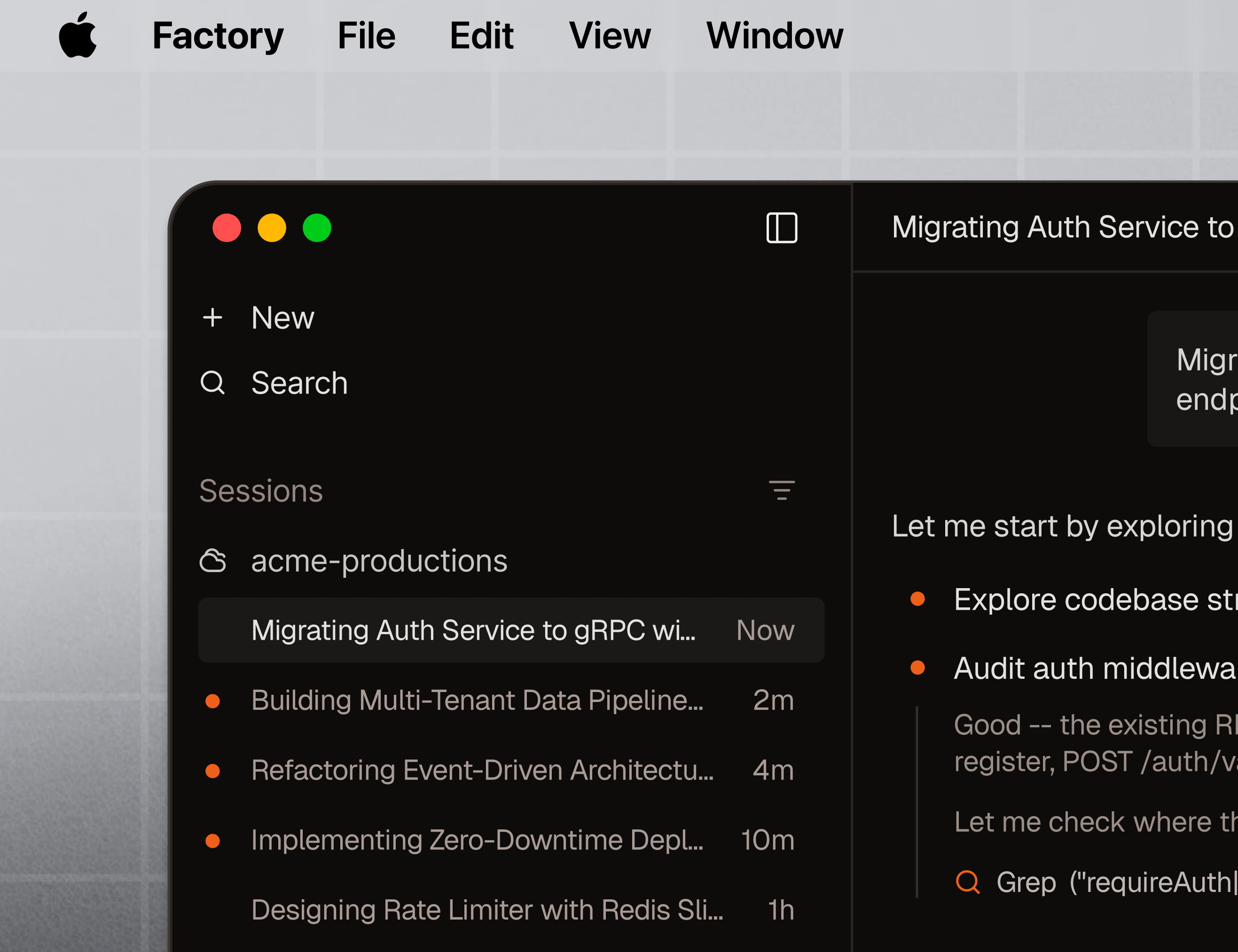 The Factory Desktop App