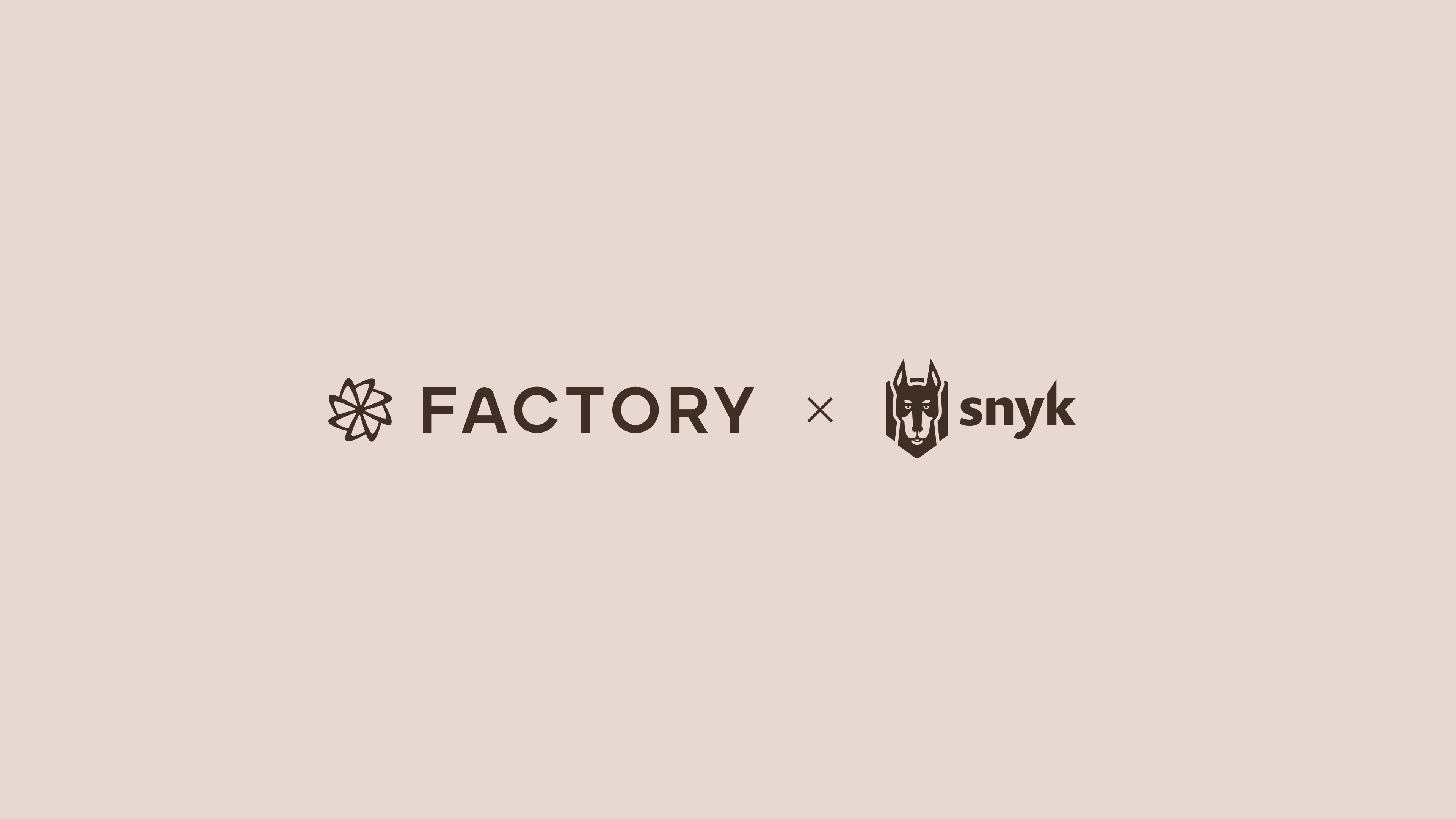 Snyk and Factory Partnership